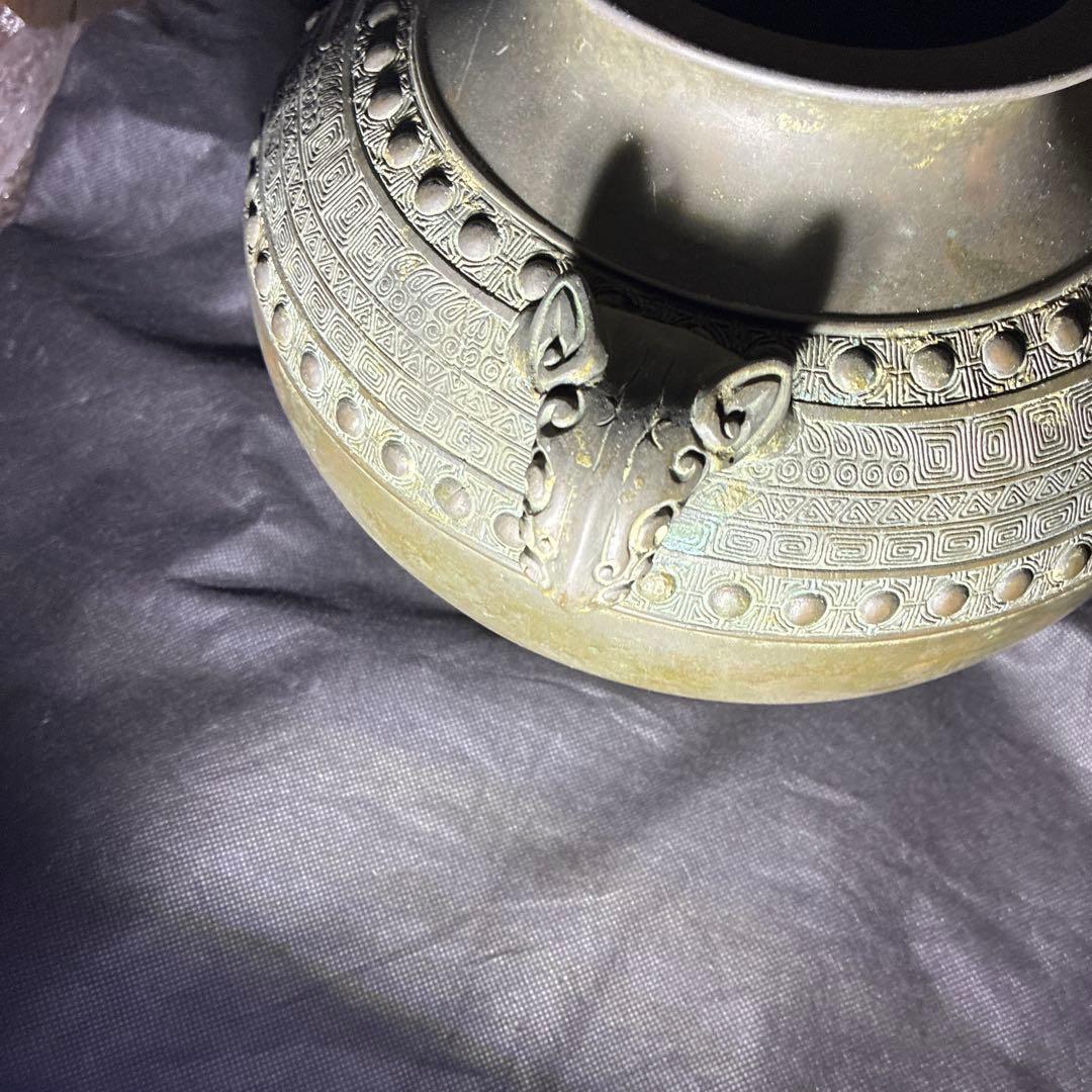 朝鮮美術、茶道具、古美術、時代物、青銅製、レトロ　ヴィンテージ、中国美術銅器美術