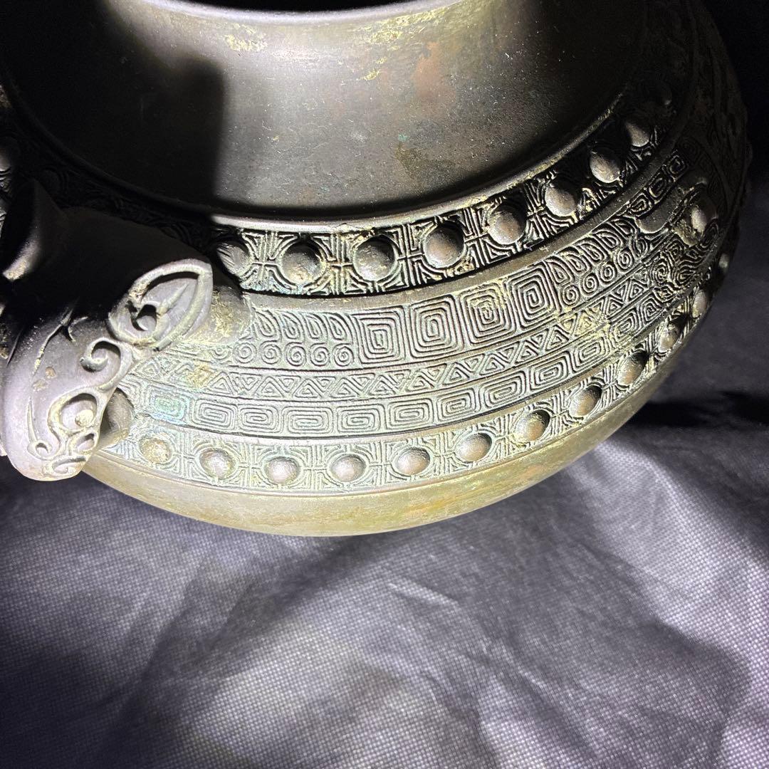 朝鮮美術、茶道具、古美術、時代物、青銅製、レトロ　ヴィンテージ、中国美術銅器美術