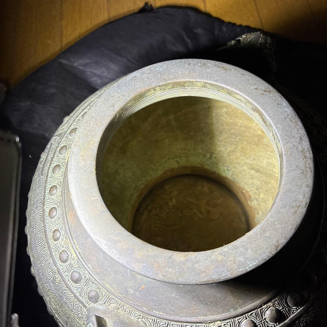 朝鮮美術、茶道具、古美術、時代物、青銅製、レトロ　ヴィンテージ、中国美術銅器美術