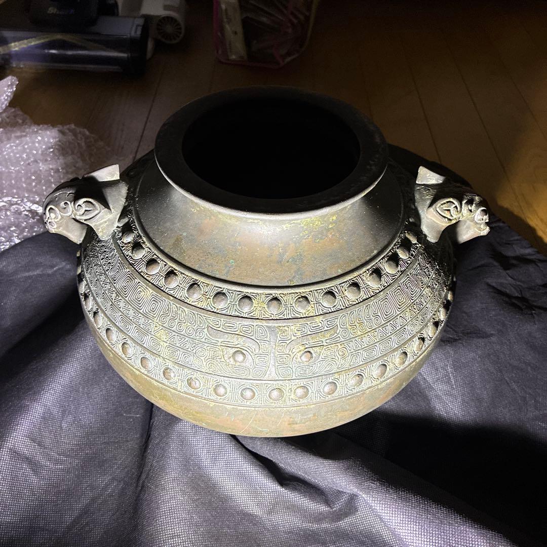 朝鮮美術、茶道具、古美術、時代物、青銅製、レトロ　ヴィンテージ、中国美術銅器美術