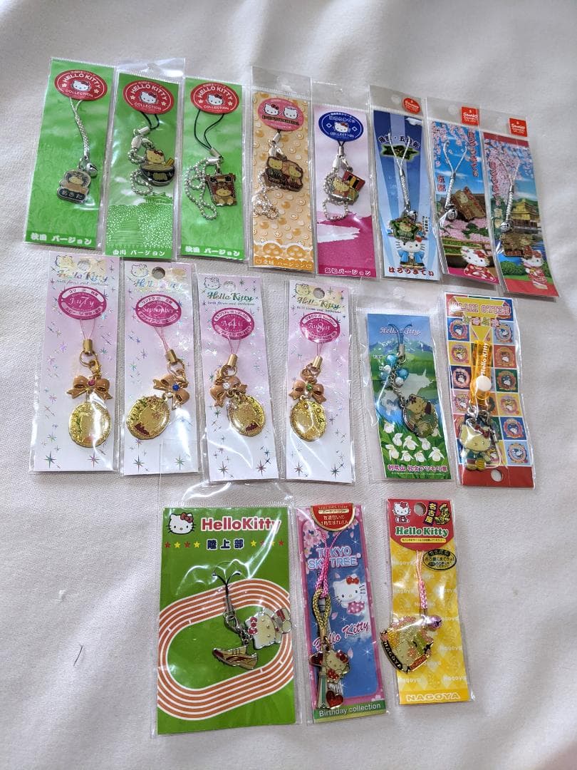■ハローキティ　ストラップ　ご当地　根付　非売品もまとめて　レア