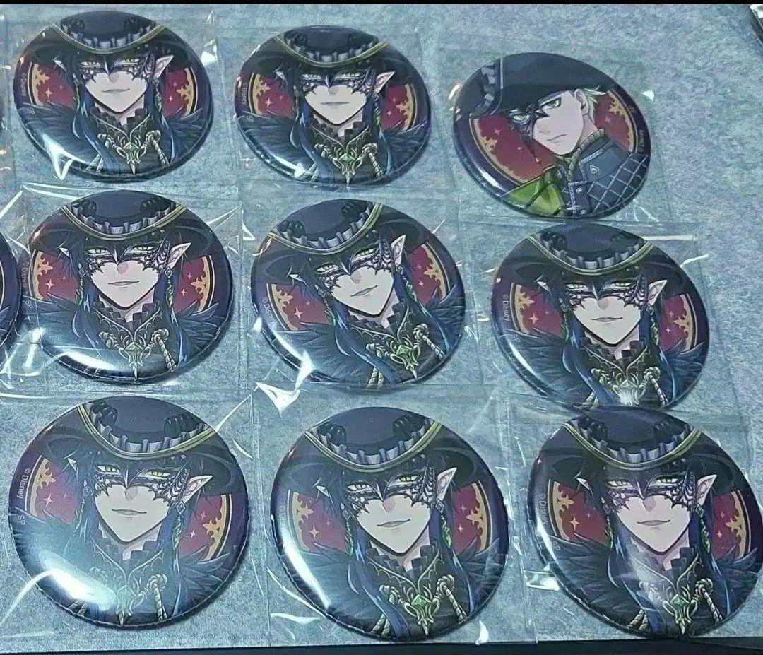 ツイステ グロマス マスカレードドレス マレウス セベク 缶バッジ