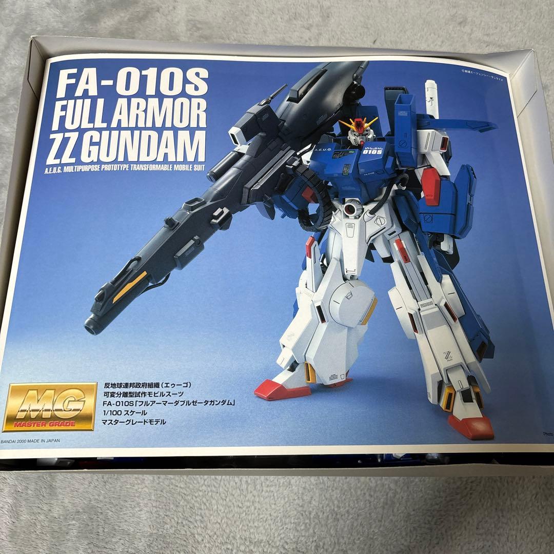 ガンプラ　MG 1/100 フルアーマーzzガンダム　一部組済み