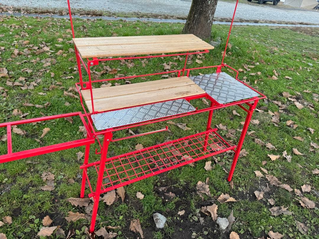 キッチンカウンターテーブルセット＋ツーバーナースタンド　ネイチャートーンズ