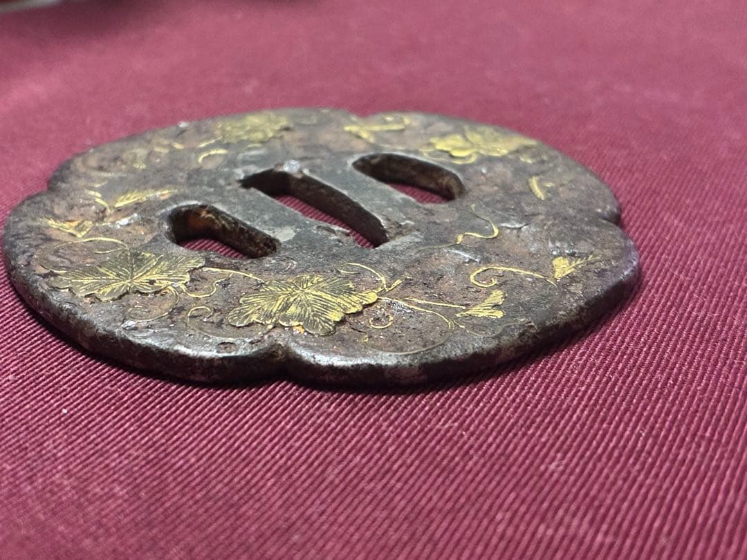 刀の鍔 武具日本刀 刀装具 時代物