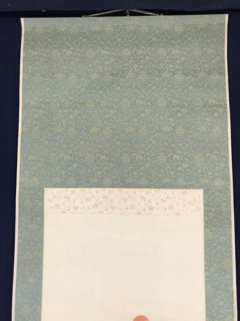 【真作】国井柳甫/蓬莱山図/祝事山水図/掛軸/名家伝来/AB-874