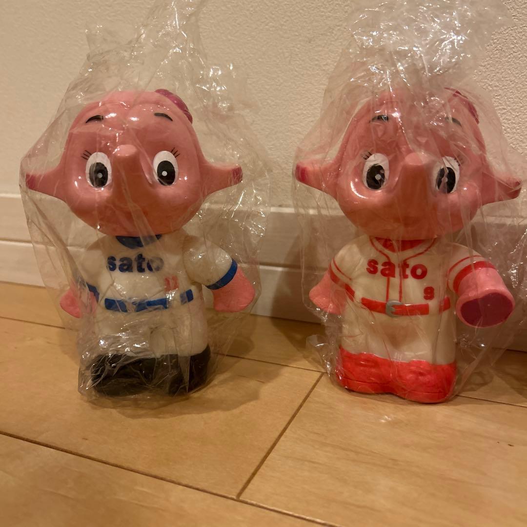 佐藤製薬　サトちゃんサトコちゃん貯金箱フィギュア　9体セット