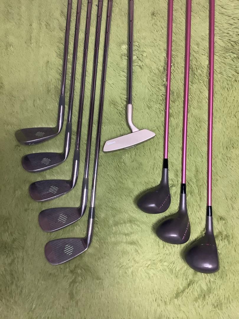 レディース　ゴルフクラブハーフセット　9本セット　キャディバッグ付