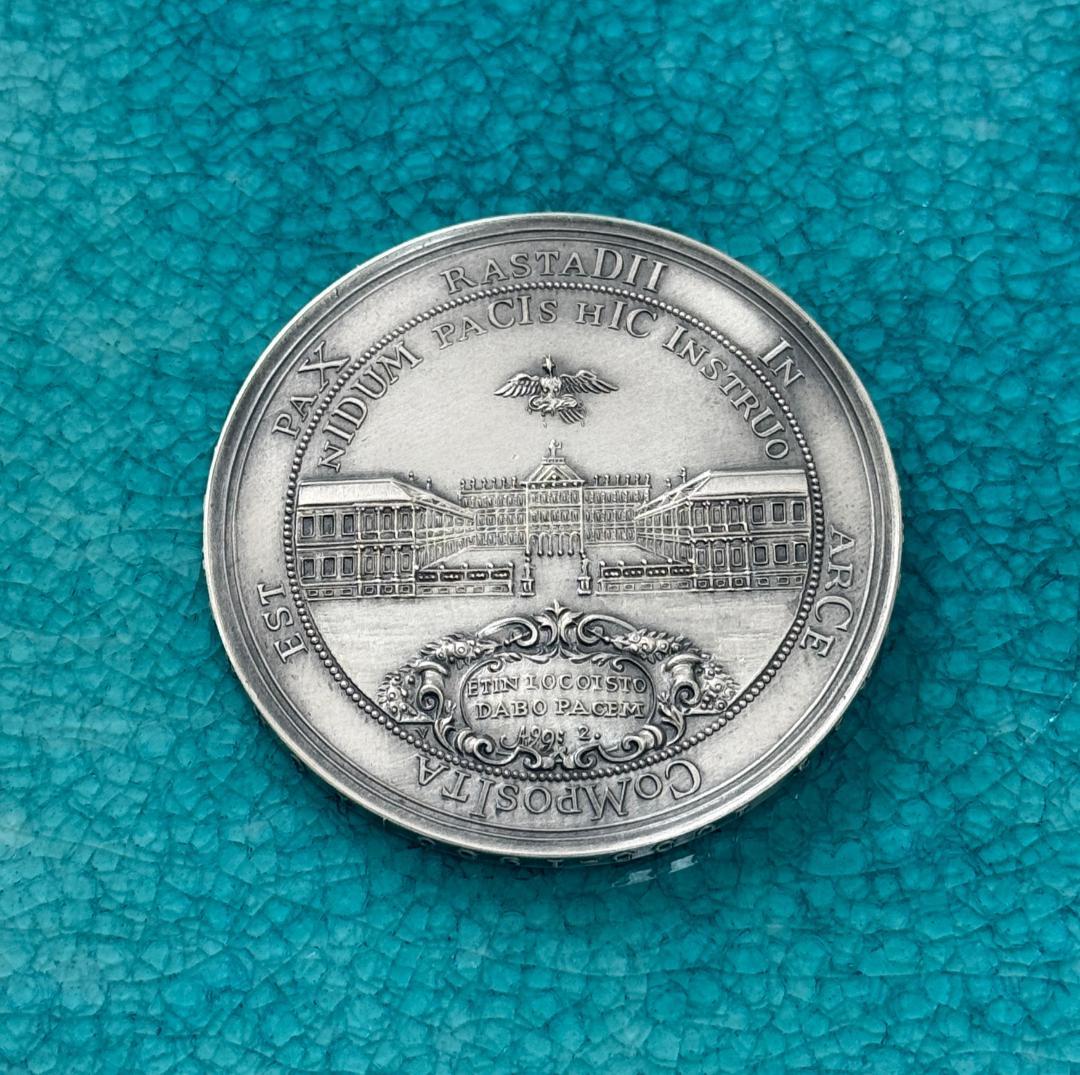 1955 ドイツ バーデン ヴィルヘルム 生誕300周年 大型 レア 純銀メダル