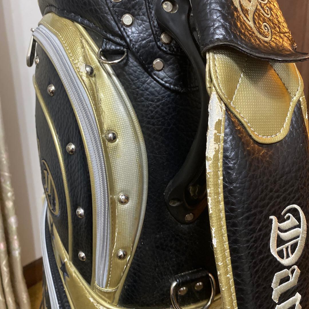 so-1ダンスウィズドラゴンキャディバッグ 黒/シルバー