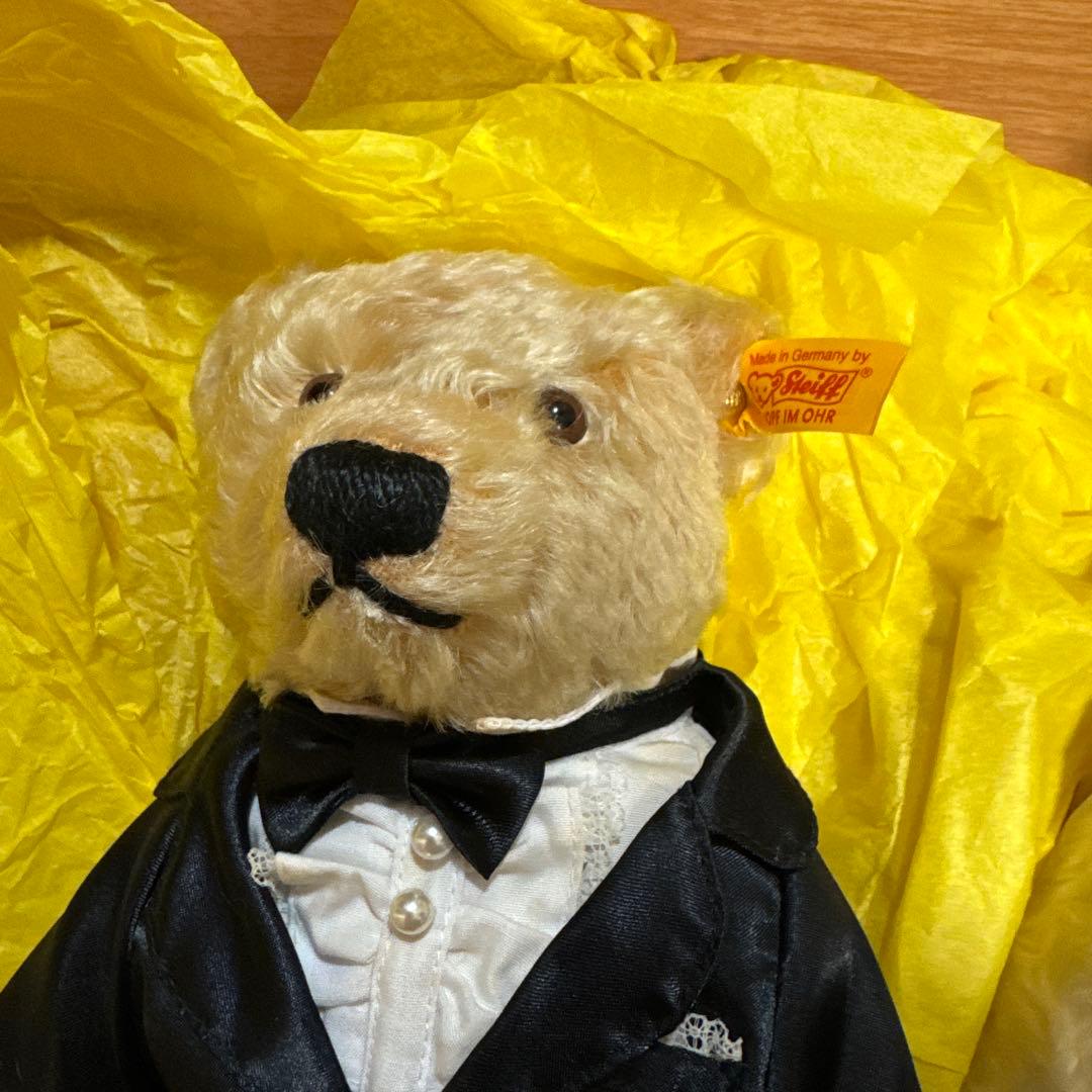 ぬいぐるみ タキシードとドレスのペア