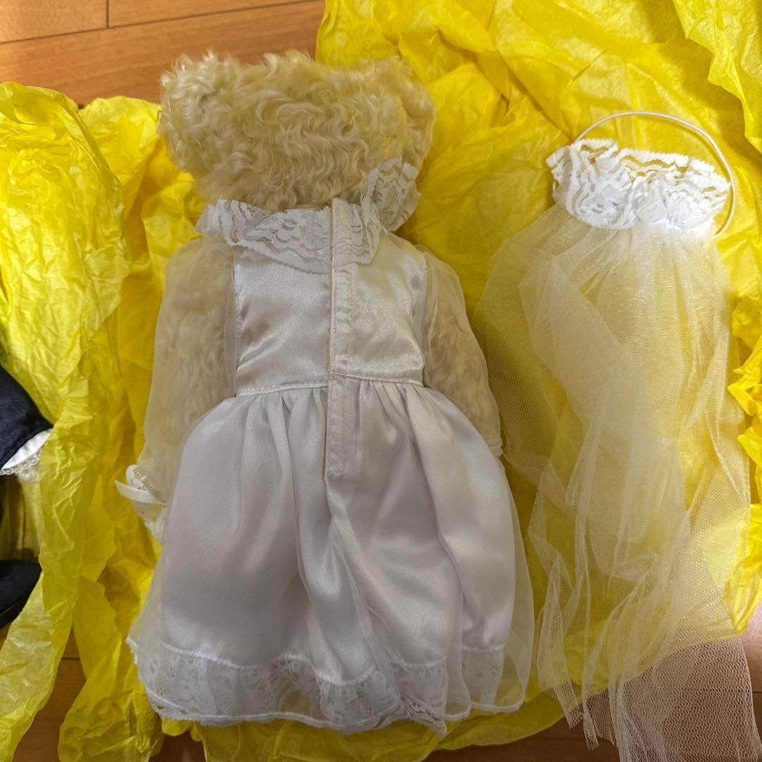 ぬいぐるみ タキシードとドレスのペア