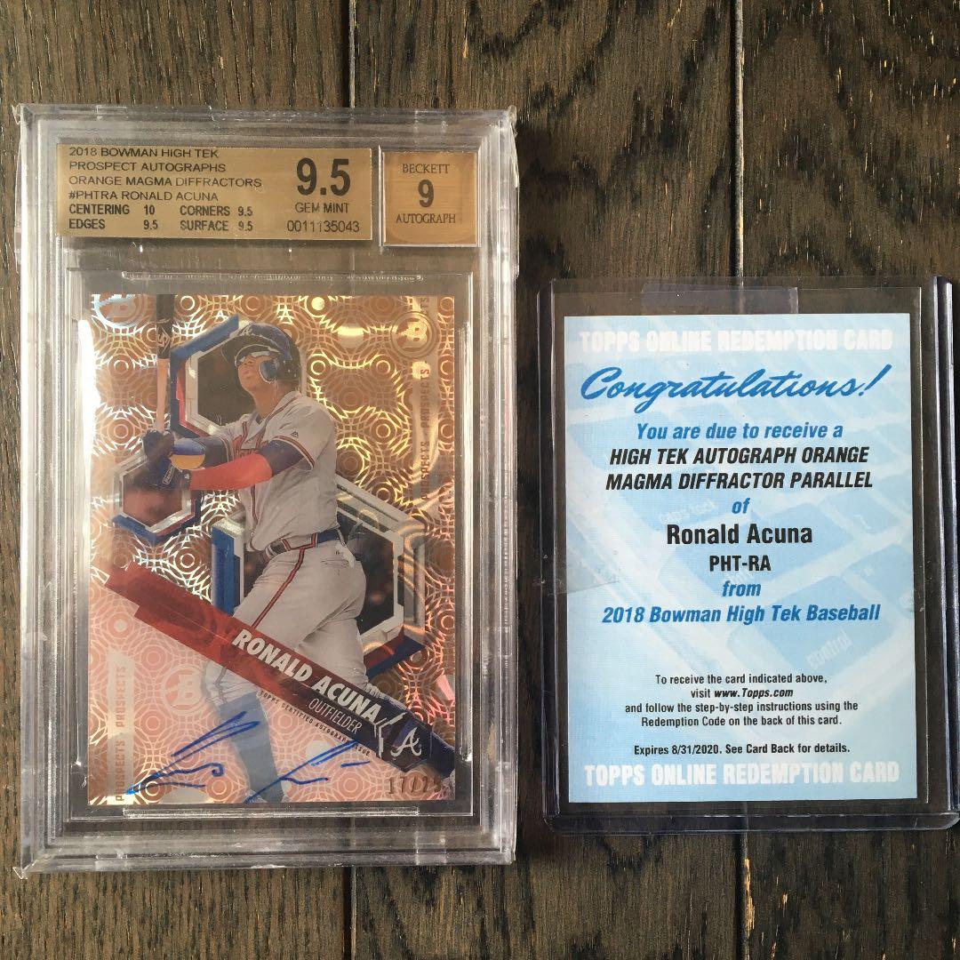 ロナルドアクーニャのRCオート25枚限定のオレンジマグマBGS9.5です。