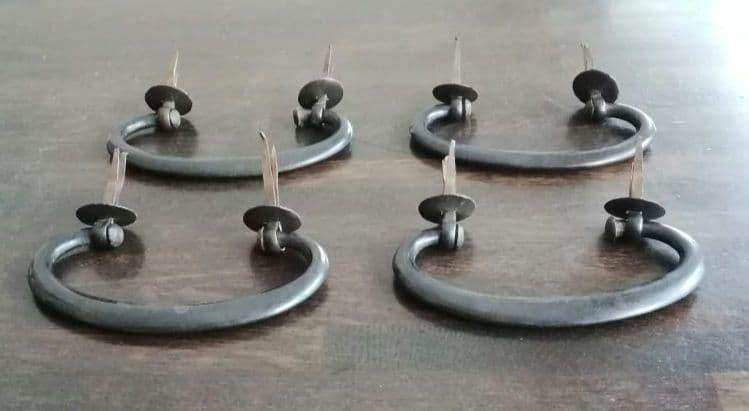 和箪笥桐だんすの取っ手　飾り金具　金属工芸　和骨董　アンティーク