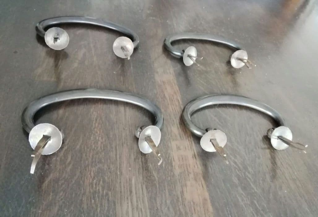 和箪笥桐だんすの取っ手　飾り金具　金属工芸　和骨董　アンティーク