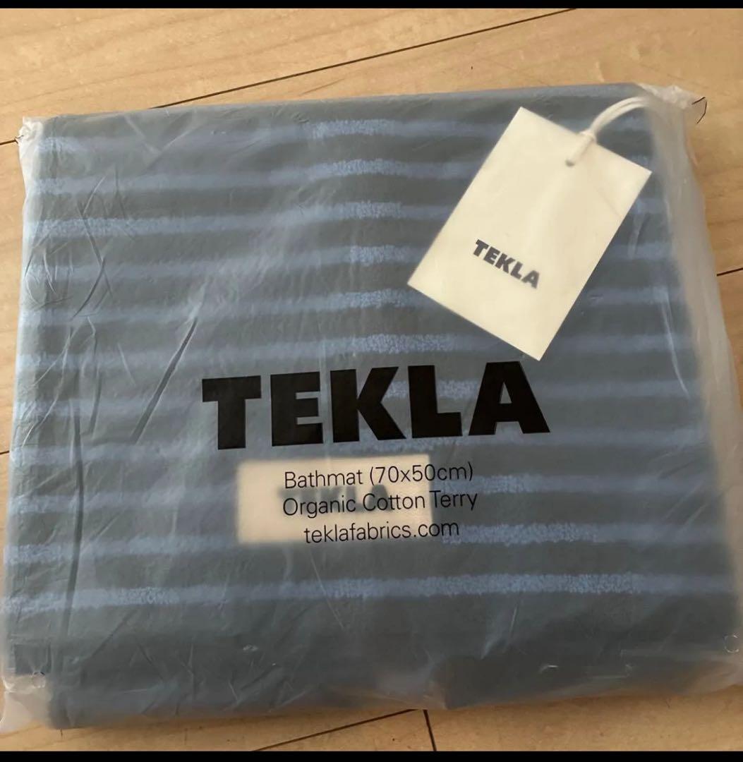 ann_　TEKLA（テクラ）バスマット70x50 BLACK&BLUE