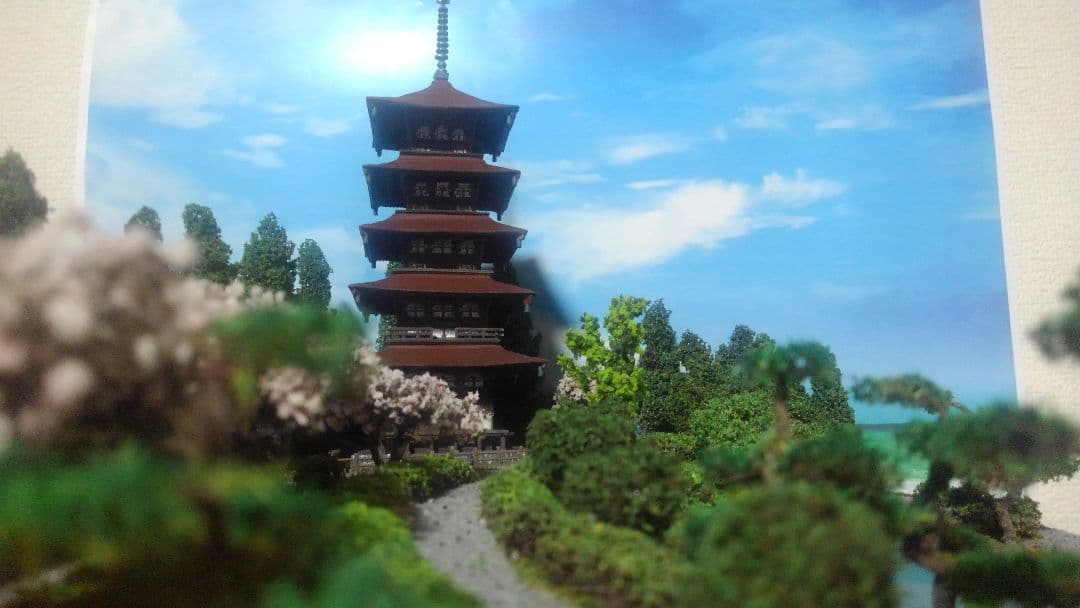 改装SP記念‼️✨お寺✨桜咲く✨瑠璃光寺✨五重の塔✨SPハイグレード仕上げ