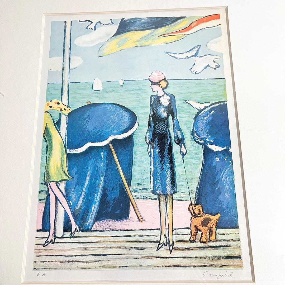 【希少作】カシニョール　EA版 「ドーヴィルの優雅な女性」直筆サイン