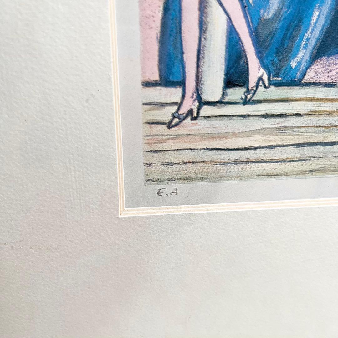 【希少作】カシニョール　EA版 「ドーヴィルの優雅な女性」直筆サイン