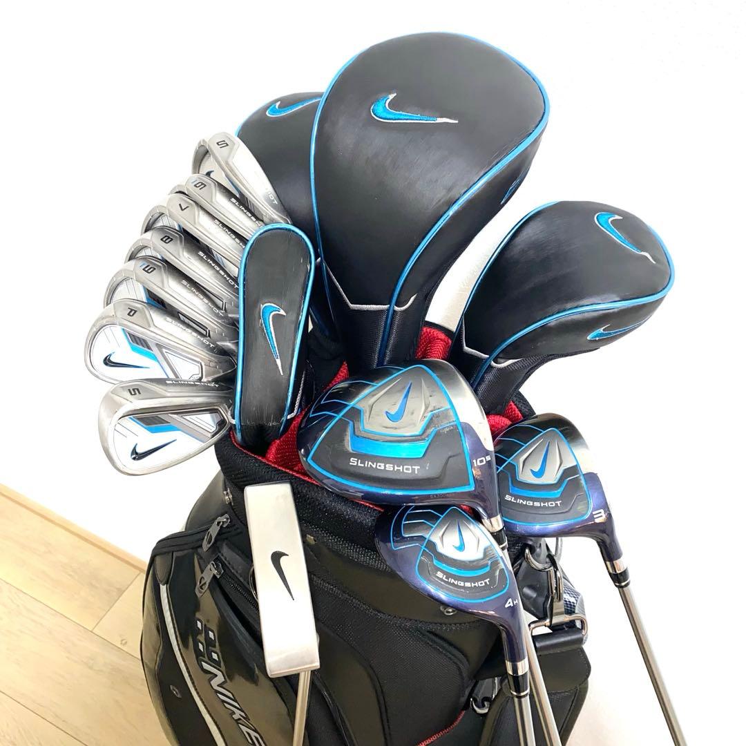 NIKEナイキ ゴルフクラブ 本格フルセット☆メンズ初心者キャディバッグ付UNI