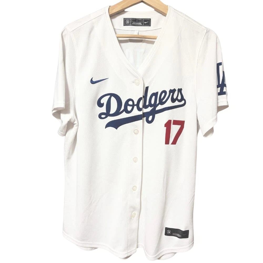 【値下げ】【美品・洗濯済】大谷翔平 ドジャース レプリカユニフォーム ナイキ L