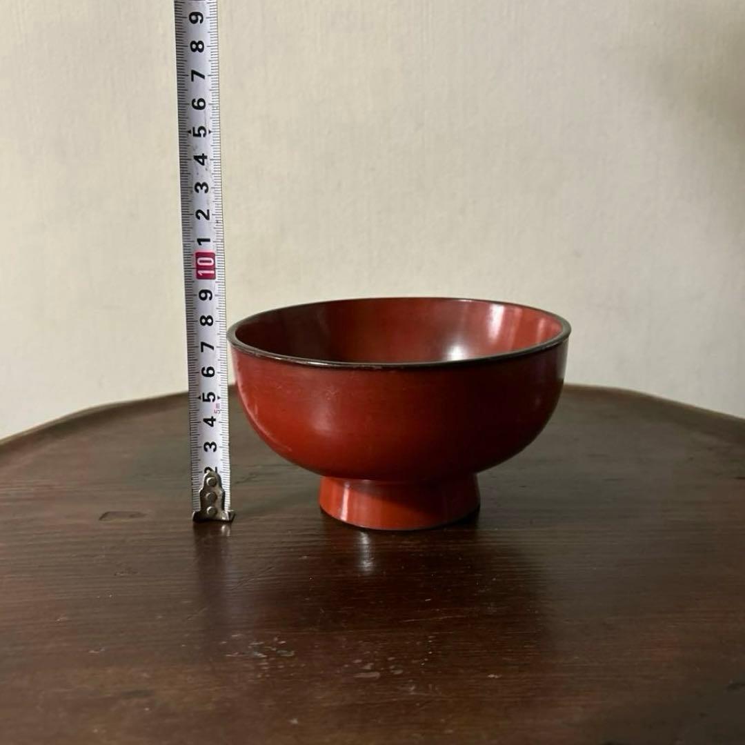 時代朱塗椀　根来.懐石.酒器.古道具.アンティーク.検:白洲正子.秦秀雄.李朝