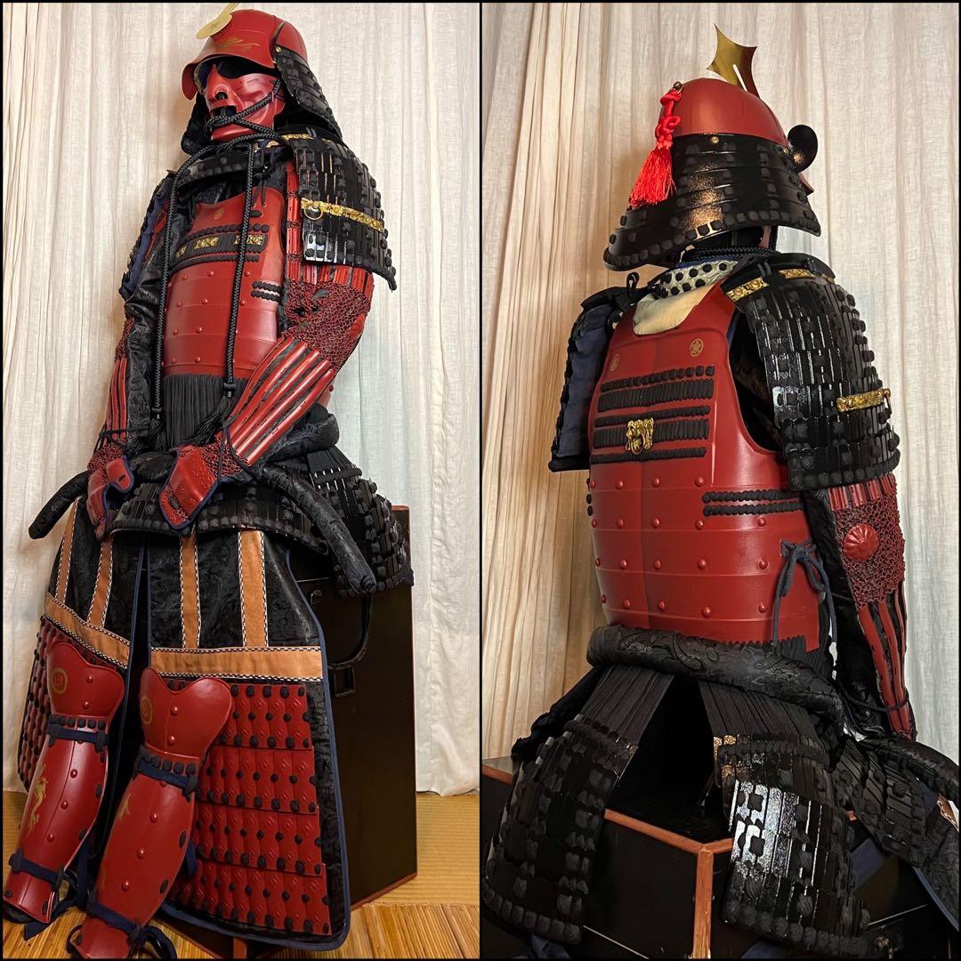 『【陽菜(ハル)さま専用』　当世具足 鉄鎧【等身大】鎧櫃、鎧立て付 鎧 一式