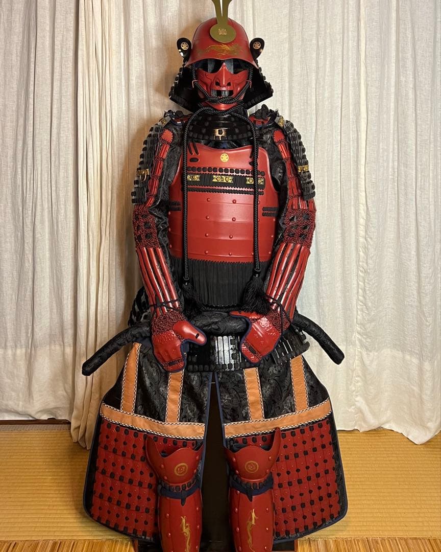 『【陽菜(ハル)さま専用』　当世具足 鉄鎧【等身大】鎧櫃、鎧立て付 鎧 一式