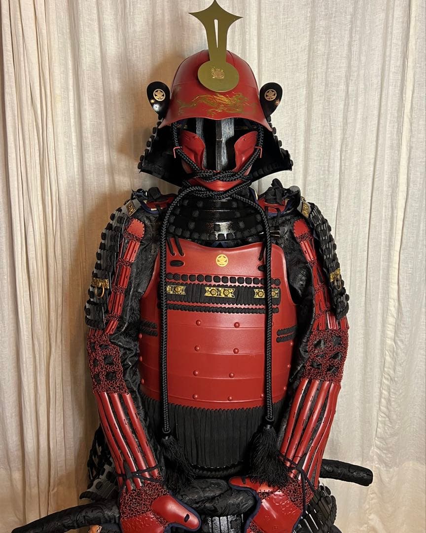 『【陽菜(ハル)さま専用』　当世具足 鉄鎧【等身大】鎧櫃、鎧立て付 鎧 一式