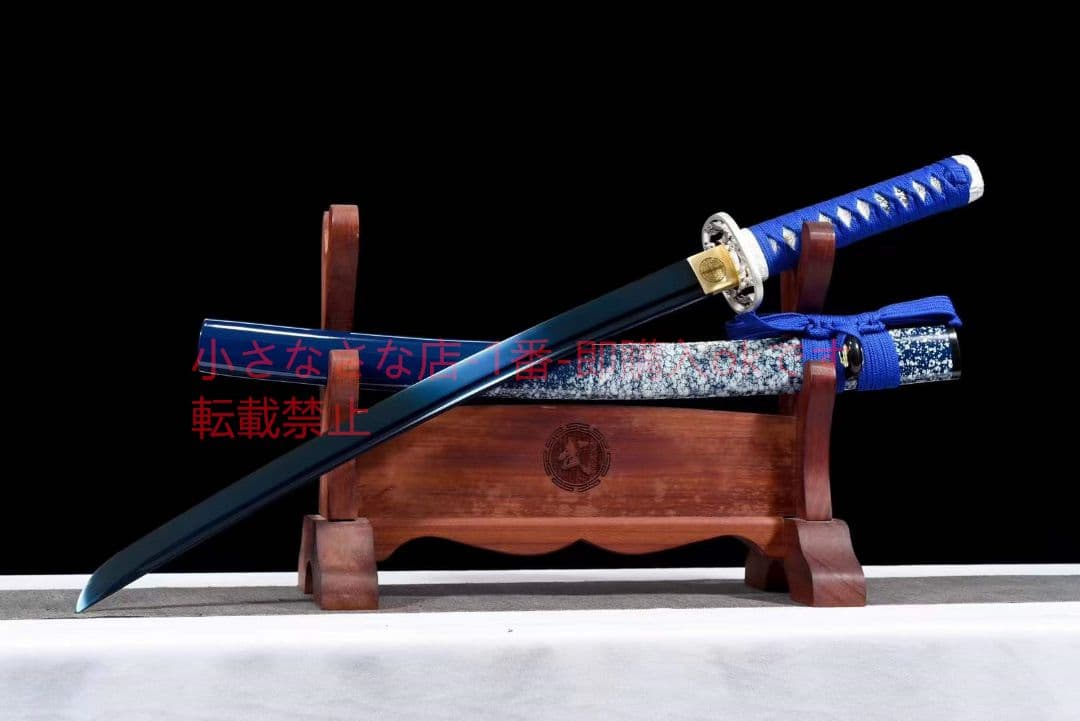 20寸焼藍武士刀【雪花秀】古兵器 武具 刀装具 日本刀 模造刀 居合刀