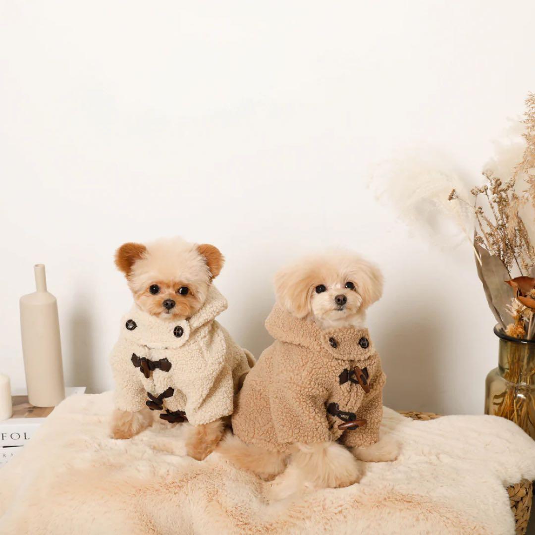 モンシェリ　ダッフルコート　アイボリーSサイズ