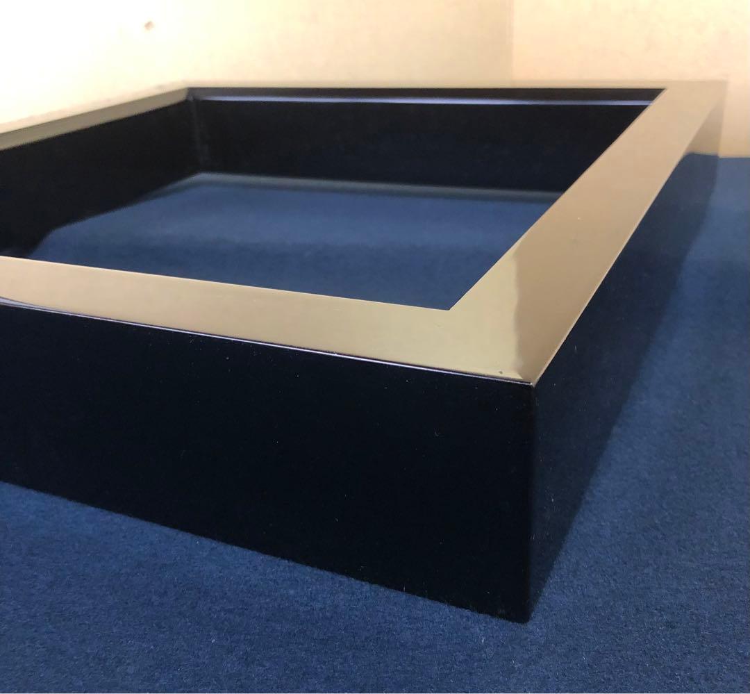 《R》輪島塗 黒真塗 炉縁 松本光栄堂 証紙 共箱 260108き1