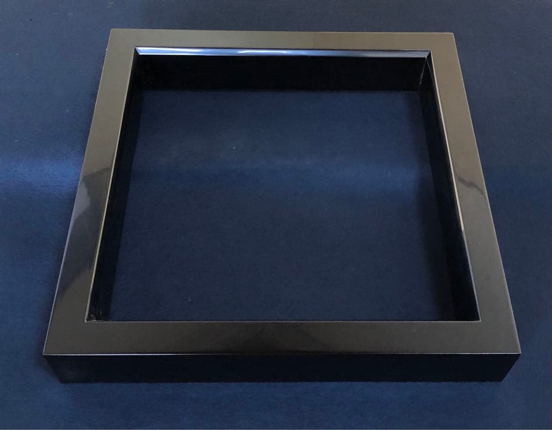 《R》輪島塗 黒真塗 炉縁 松本光栄堂 証紙 共箱 260108き1