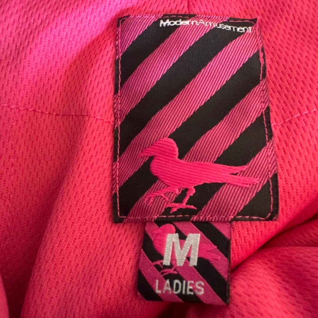 モダンアミューズメント　スノーウェア　スキー　スノボ　雪遊び　Mピンク　黒