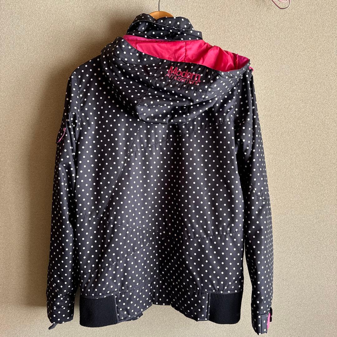 モダンアミューズメント　スノーウェア　スキー　スノボ　雪遊び　Mピンク　黒