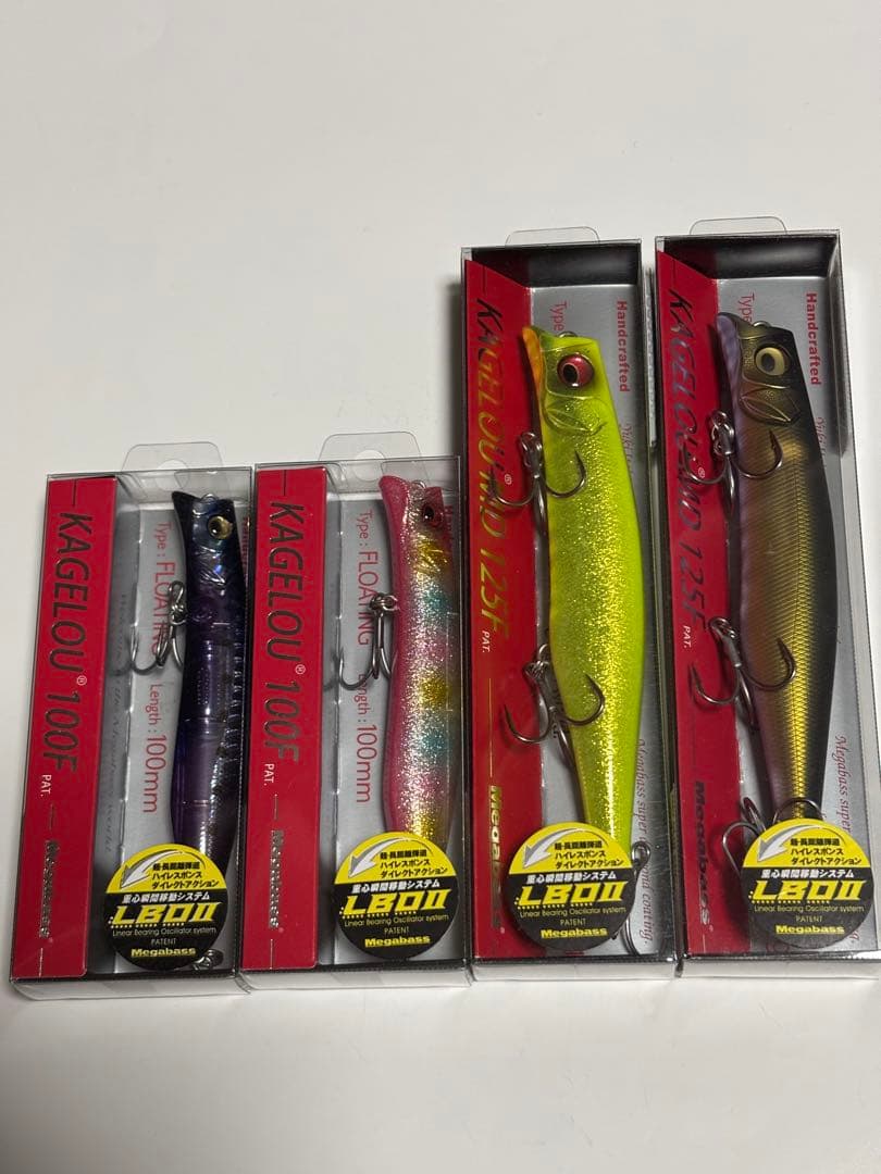 メガバス セット カゲロウ レインボーPB オチアユ パープルネオンイワシ