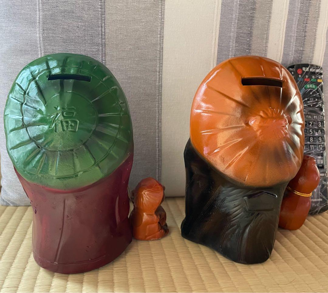 招き狸　貯金箱