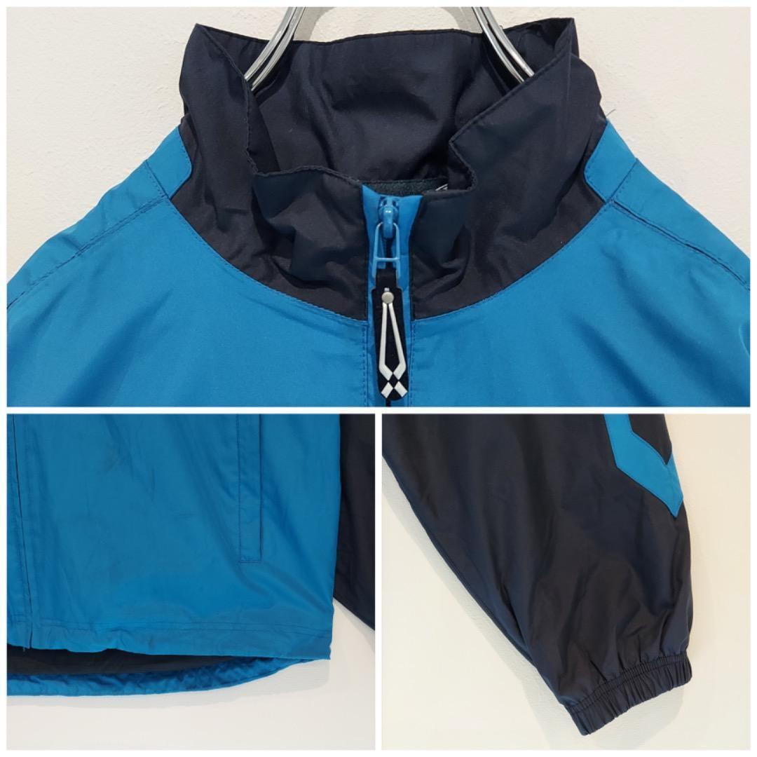 アンブロ イングランド代表 ナイロンジャケット サッカー 紺 青 00s XL