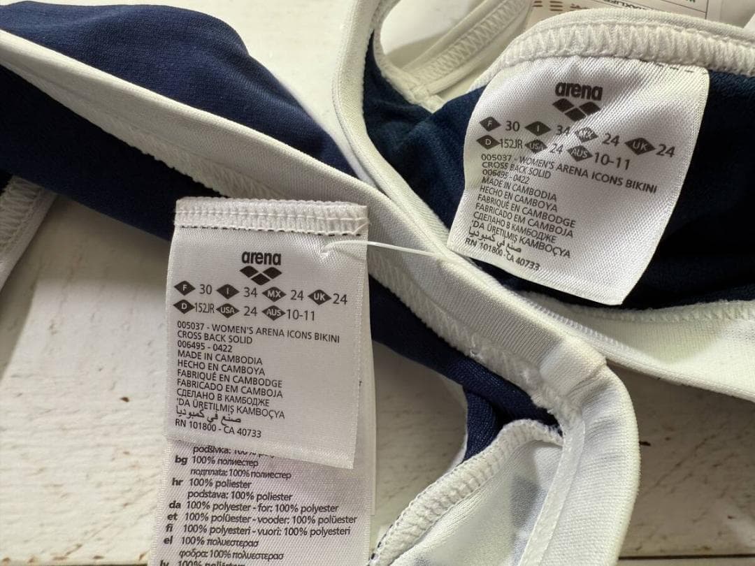 Arena 女性用 ビーチバレー ツーピースビキニ ブルマ Navy USA24