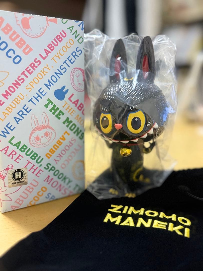 LABUBU ZIMOMO ラブブ招き猫 20 CM 限定版【早い者勝ち】