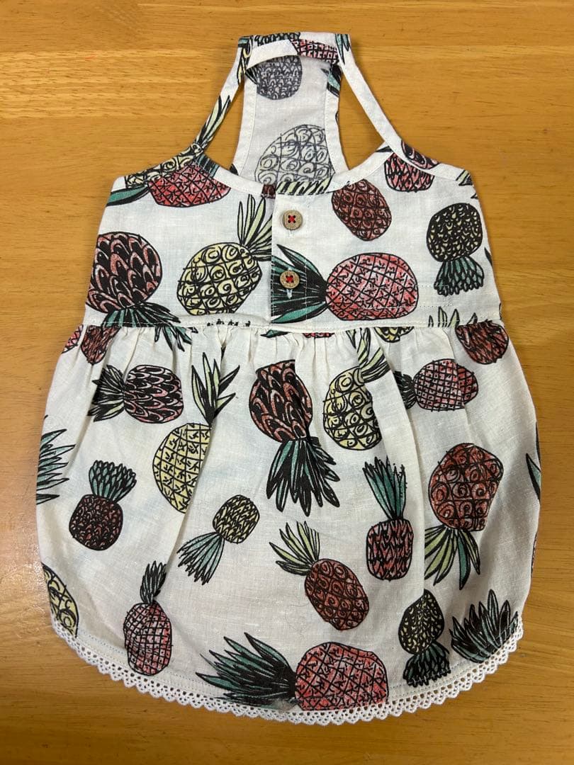 アトリエジジ　パイナップル柄 犬用タンクトップドレス & シャツ　２着セット