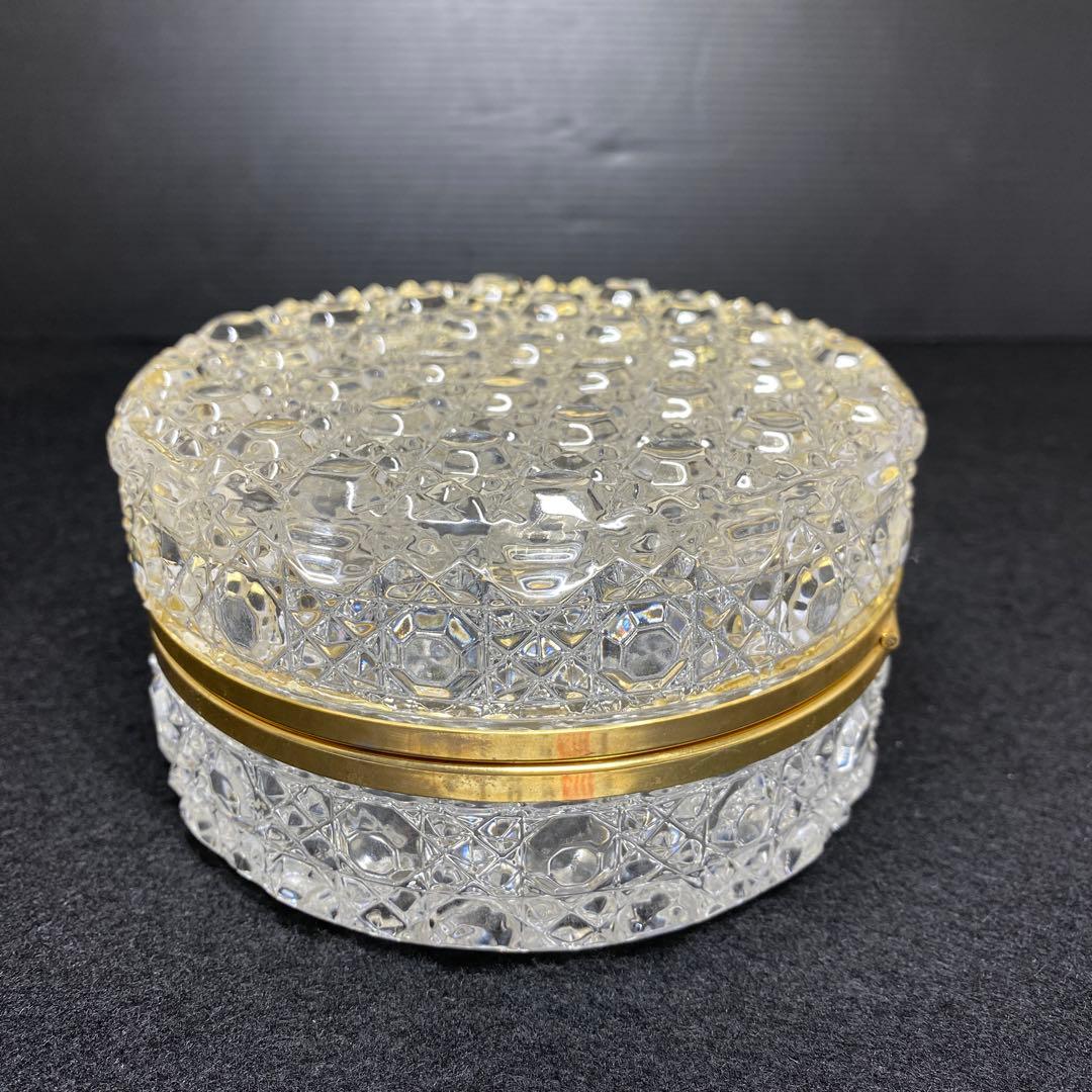 オールドバカラ　ダイヤモンドピエール　蓋物　タサコサ　東里7-1210☆1F