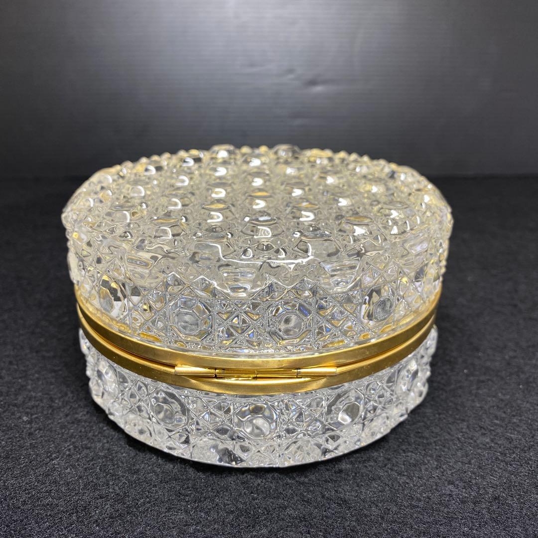 オールドバカラ　ダイヤモンドピエール　蓋物　タサコサ　東里7-1210☆1F