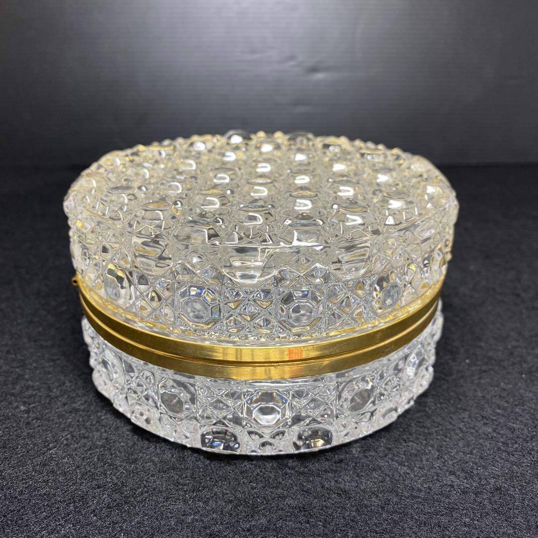 オールドバカラ　ダイヤモンドピエール　蓋物　タサコサ　東里7-1210☆1F