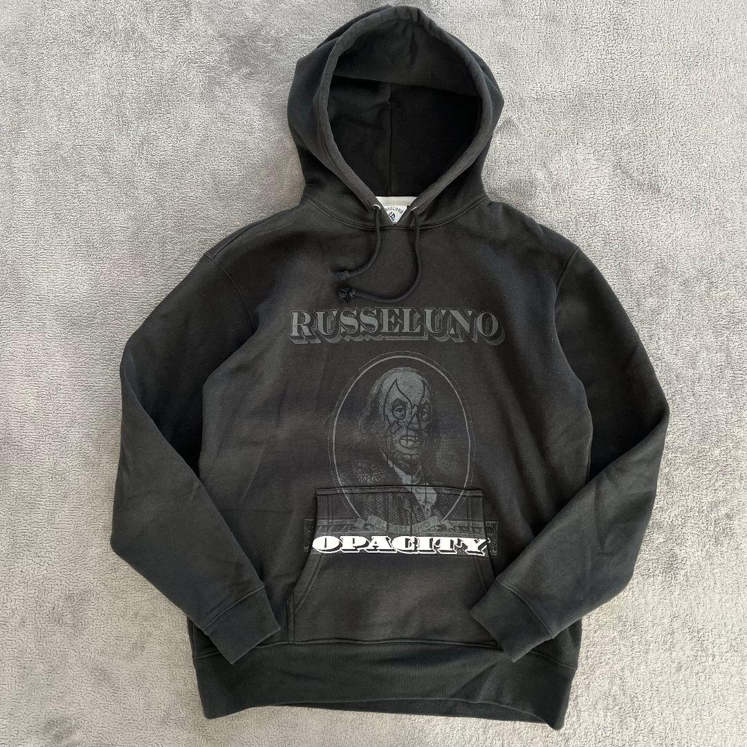 Russeluno ラッセルノ　パーカー　フーディ　メンズ　ゴルフ　ルチャ　黒