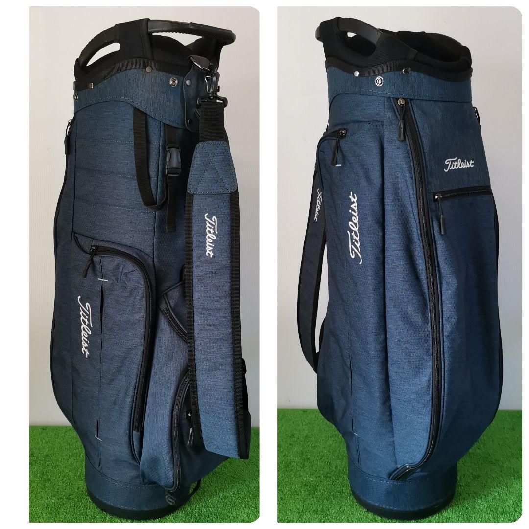 【軽量】Titleist タイトリスト キャディバッグ ゴルフバッグ ネイビー