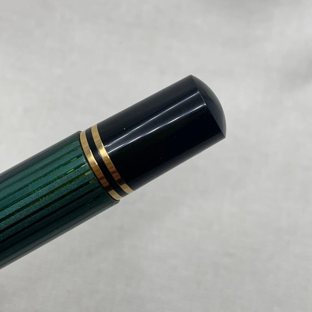 ペリカン　スーベレーンM800万年筆 18C EF グリーンストライプ