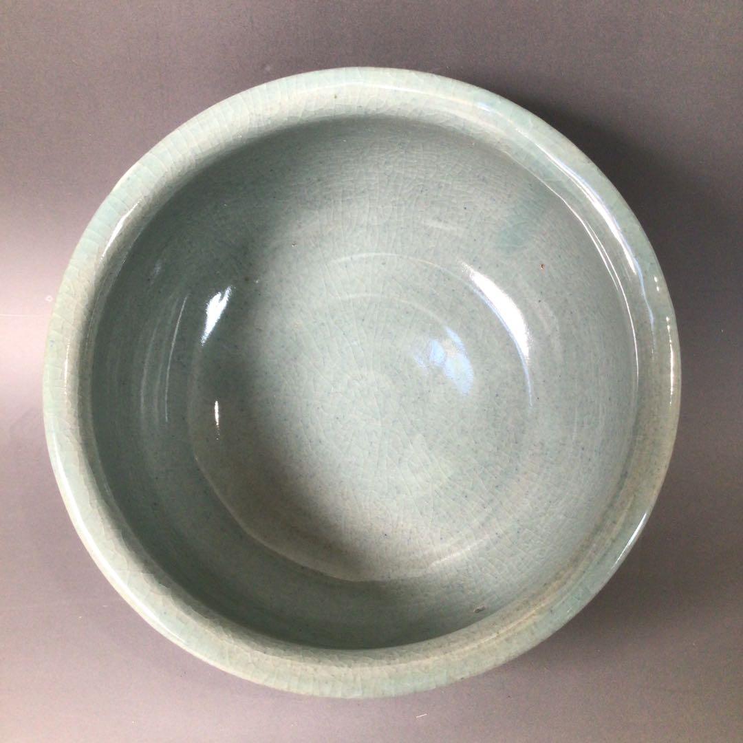 Ｒ９４１　皆具　『李貞夏造』『象嵌雲鶴文』『高麗青磁皆具』　共箱　茶道具