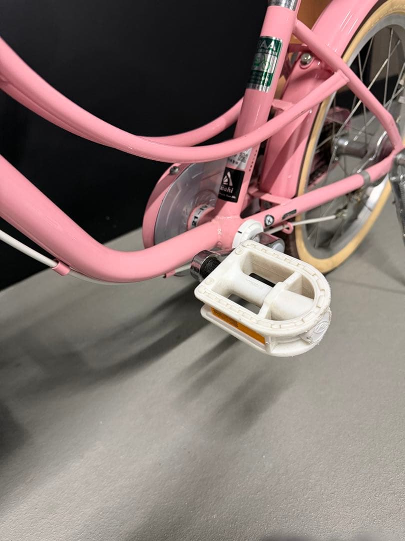 美品　自転車　18インチ　ピンク　女の子　子供　小学生　キッズ　アサヒサイクル