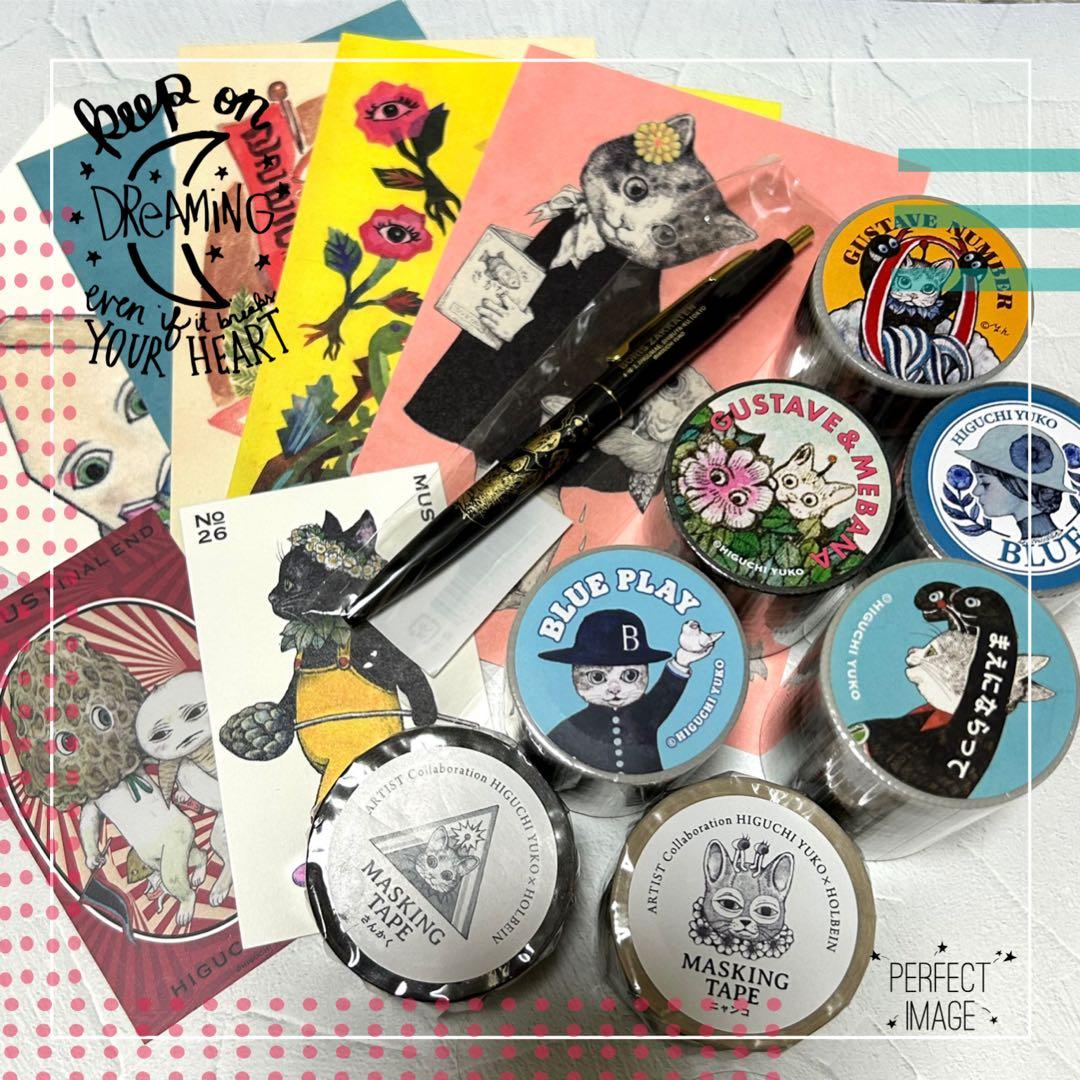 ボリス雑貨店　ポストカード　養生テープ　ボールペン セット